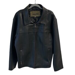 Machine‎ Clothing Company Dark Brown Polyvinyl Jacket for Men Size XL